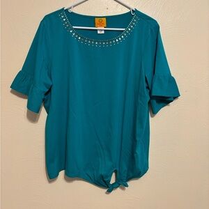 Women’s Ruby Rd Green Top Size PXL